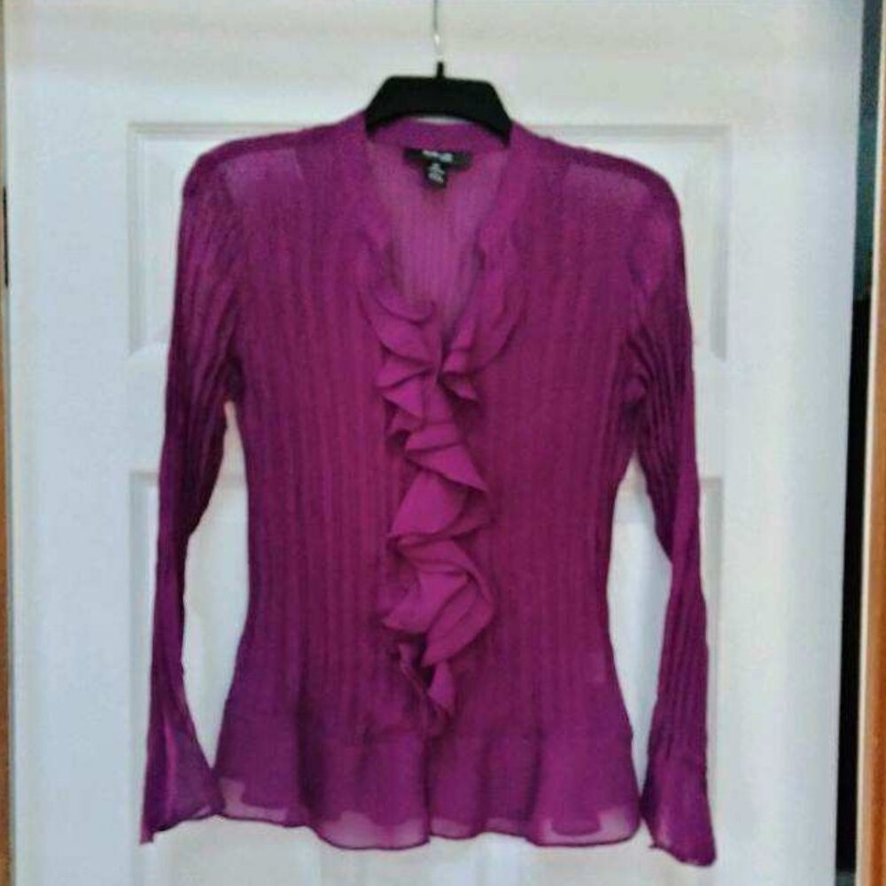 EUC Style & Co. Magenta blouse 8P